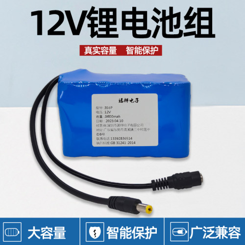 锂电池12V动力可充电电池