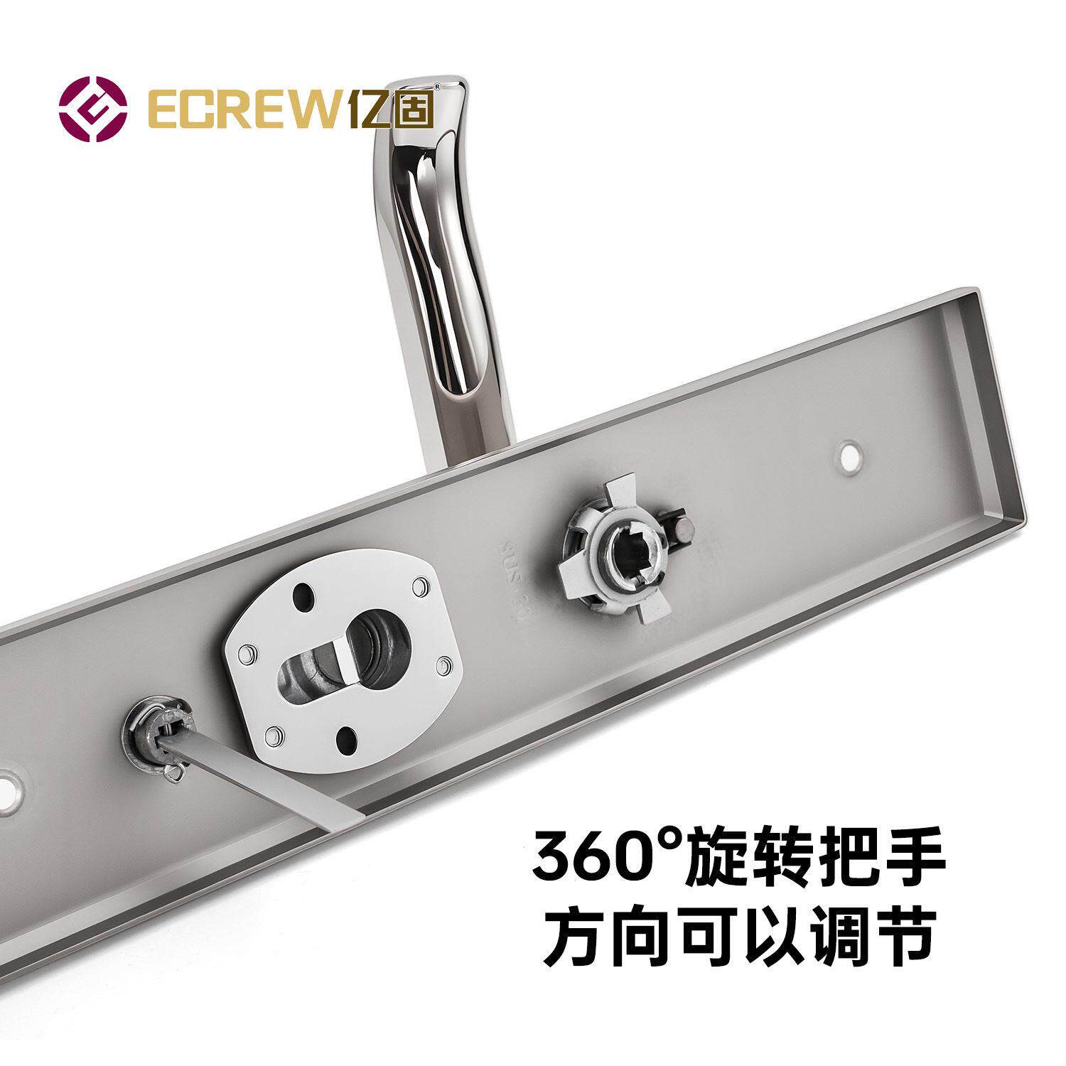 防盗门锁家用通用型门把手手柄锁具大门套装入户老式进户304门锁