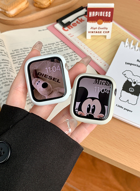 iwatch10糖果色硅胶软壳适用苹果手表保护壳套applewatch987654SE