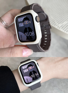 新款运动硅胶适用iwatch10苹果手表带applewatch98765SE男女可爱