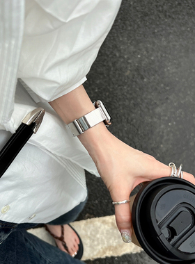 猫眼亮面不锈钢适用iwatch10苹果手表带applewatch9876se高级感