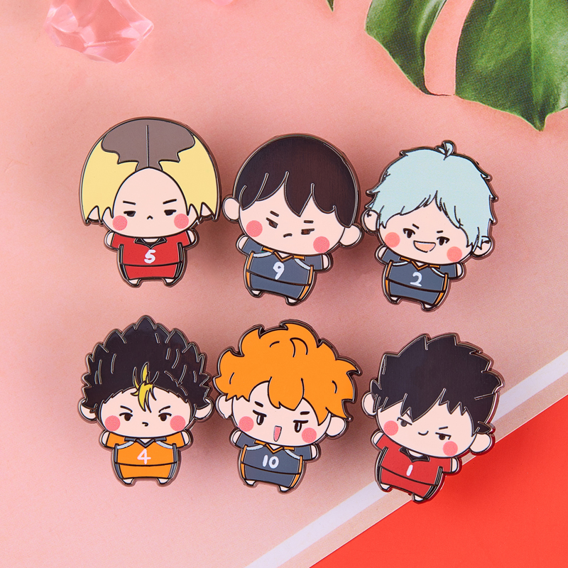 【好物体验专享】排球少年周边日向翔阳影山研磨徽章痛包挂件礼物