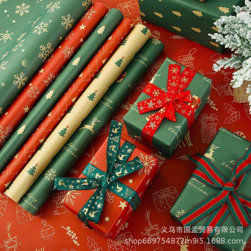 74*50cm gift wrapping paper roll present wrapper礼物包装纸