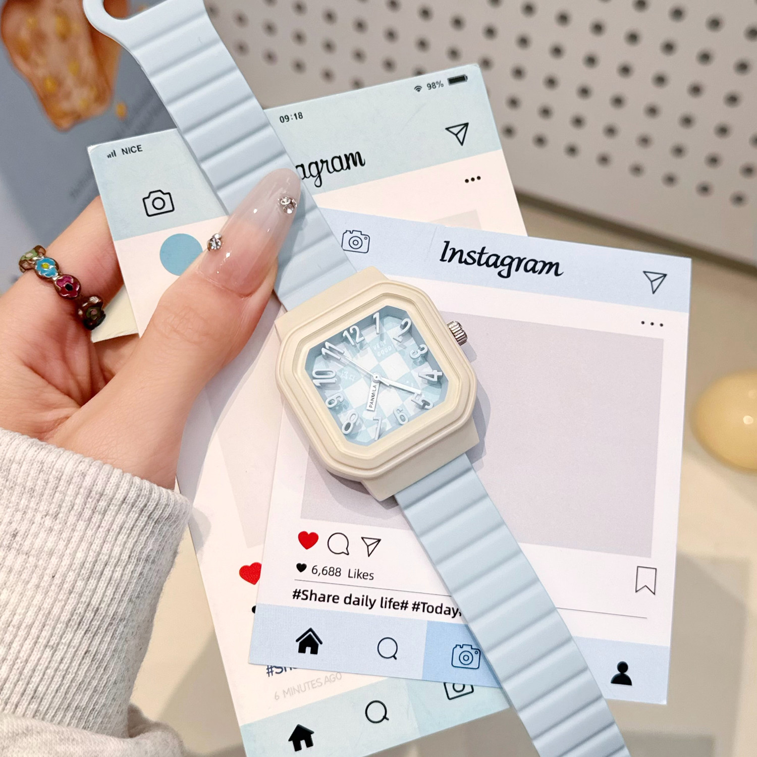 儿童手表女款女学生女孩小学生只看时间女童电子学生款2026新款表