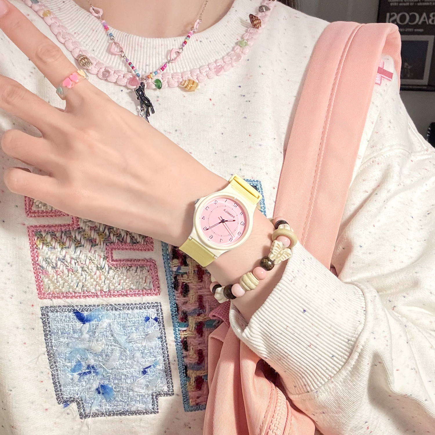 番米拉儿童手表女款女小学生只看时间学生女童专用女孩2026新款,手表,国产腕表,淘宝优惠券,粉丝福利购,淘宝优惠卷