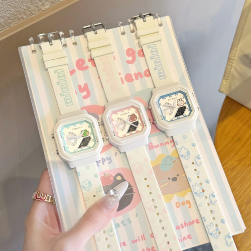 全夜光双显电子表学生高颜值女款