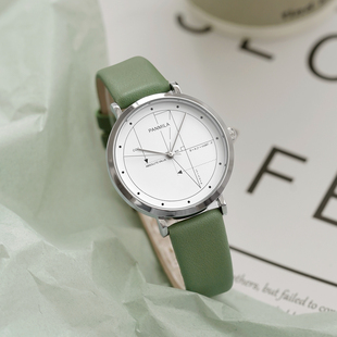 手表女学生初高中考试专用女款初中生高中生女生皮带防水大表盘表