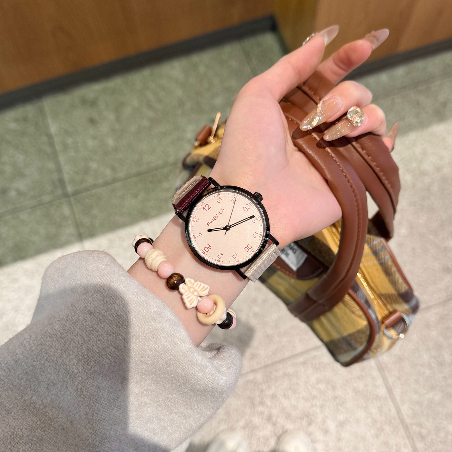 安可拉红情侣手表女学生初高中ins风小众女生高颜值2025年新款