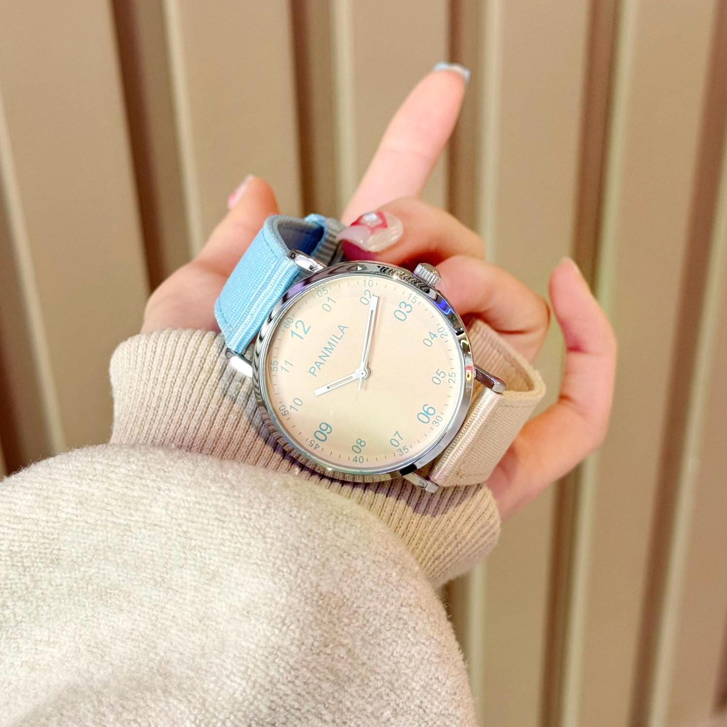 番米拉儿童手表女款女小学生只看时间学生女生专用女孩ins风小众,手表,国产腕表,淘宝优惠券,粉丝福利购,淘宝优惠卷