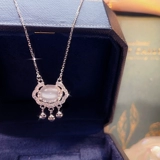 Защитный амулет, ожерелье, серебро 925 пробы, подарок на день рождения, серебро 999 пробы, китайский стиль, коллекция 2023, легкий роскошный стиль