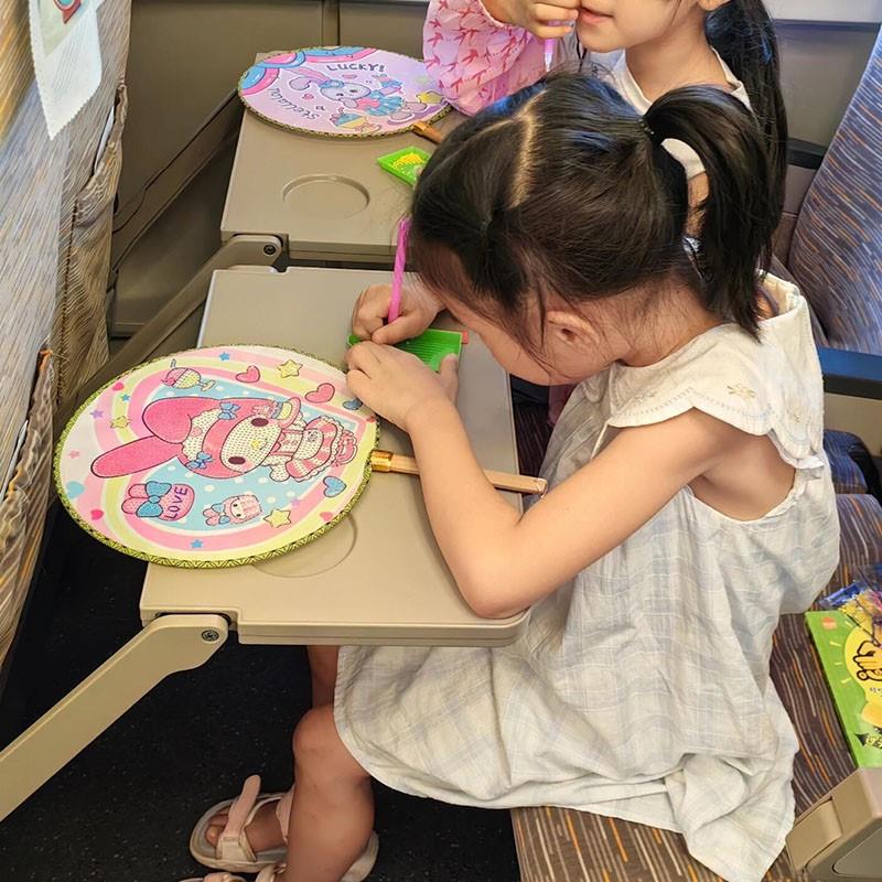 高铁火车上无聊打发时间玩具小学生手工diy便携钻石画儿童小女孩