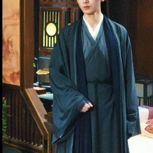 新款cos李莲花同款高仿直裾纯色素雅百搭汉服古装学生男女同款