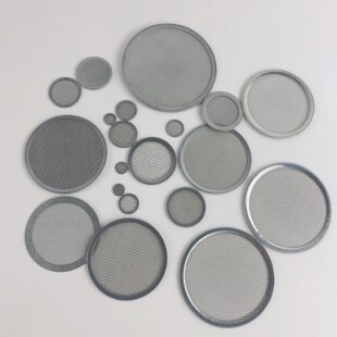 现货304不锈钢包边过滤网筛片耐高温超细方圆形水铜加密多层定制