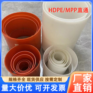 HDPE电力管接头管塞堵头连接件直接MPP直通50 63 75 110 160 200