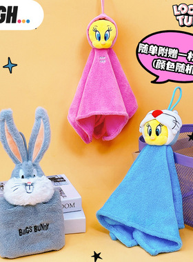 AFGH乐一通Tweety崔弟装扮擦手巾兔巴哥立体可挂式加厚加厚柔软