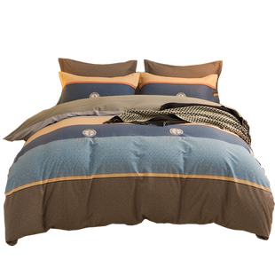 全棉加厚冬季磨毛纯棉被套单双人100被罩单件160X210cm可定制