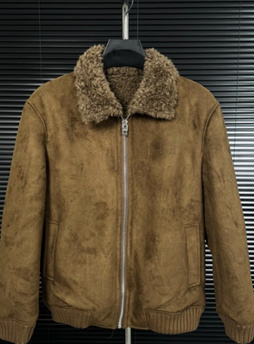【现货】Z-085秋冬爆款男士夹克外套废土风皮毛一体百搭款高品质