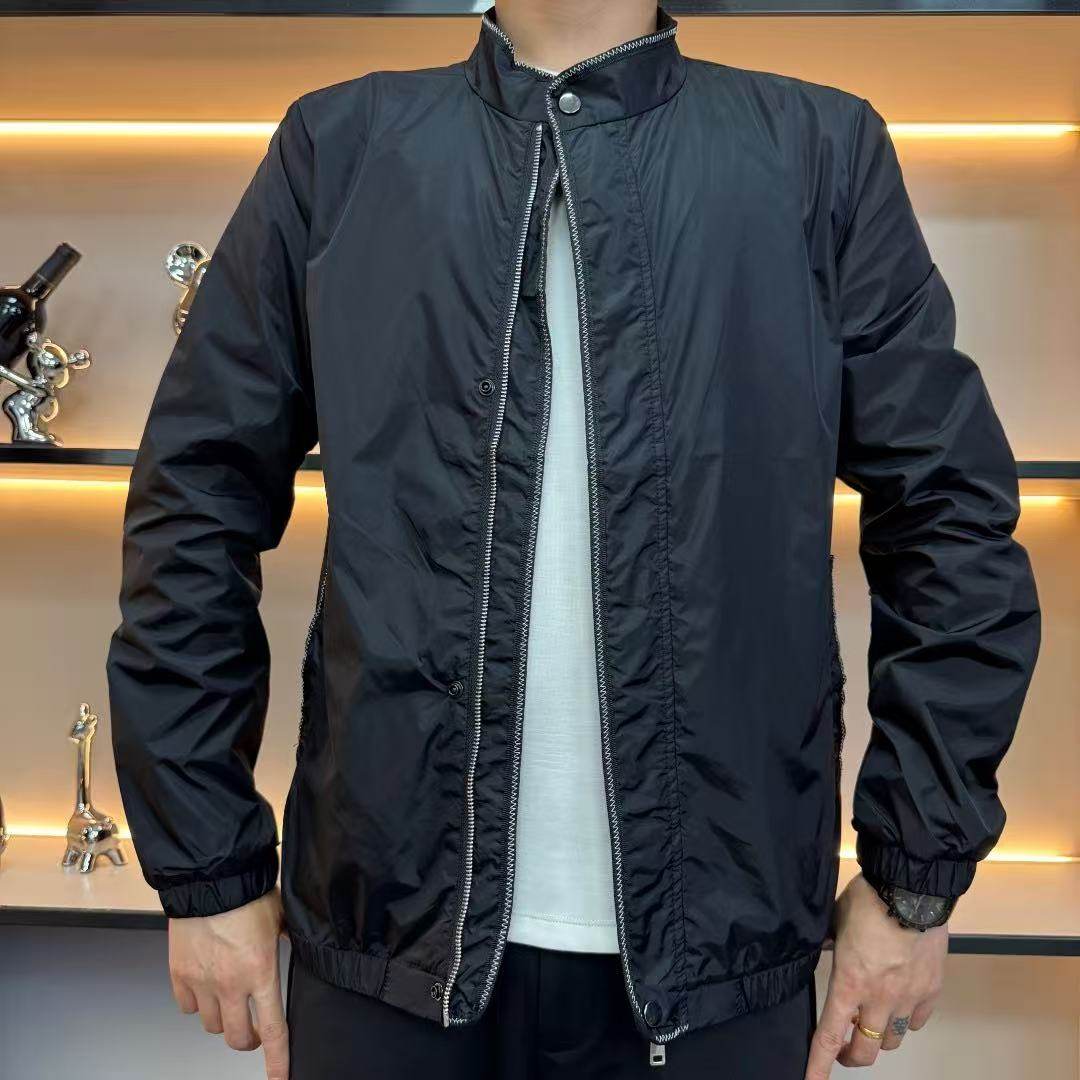 【现货】24001男士秋季新款外套商务休闲夹克百搭立领时尚休闲款,男装,夹克,淘宝优惠券,粉丝福利购,淘宝优惠卷
