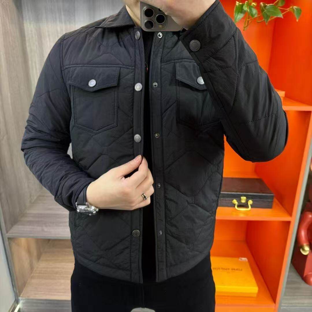 【现货】1896男士休闲翻领棉服外套春季新款棉衣夹克帅气修身舒适