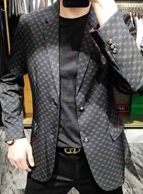 男士春季薄款西服外套