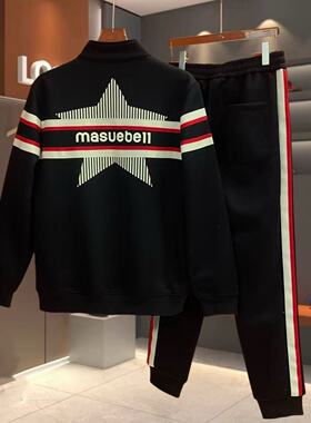 【现货】24619秋季爆款男士休闲运动套装大码显瘦时尚潮流精品款