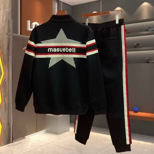 【现货】24619秋季爆款男士休闲运动套装大码显瘦时尚潮流精品款