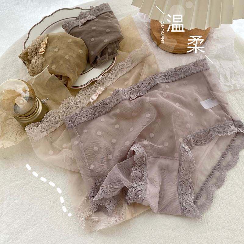 都市丽人内裤女夏大码性感中腰薄款蕾丝网纱速干无痕黑色高腰女士使用感如何?