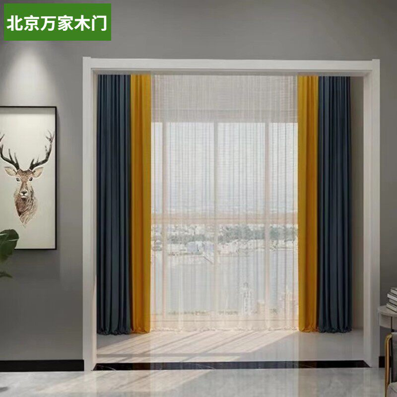 北京定制白色垭口飘窗套实木复合门烤漆免漆阳p台包口进户门套木