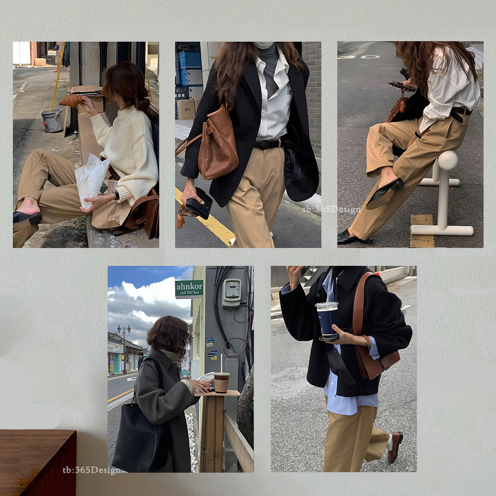 ins韩系服装店海报秋冬氛围大衣毛衣档口工作室背景墙装饰画芯