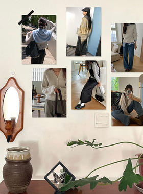 [毛衣look]韩风ins穿搭女装服装店墙贴挂画氛围拍照装饰画芯海报