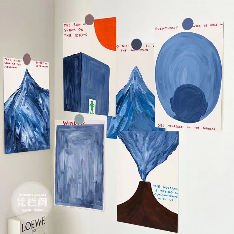 David Shrigley大卫插画恶搞有趣挂画酒店涂鸦创意波普装饰画芯图片