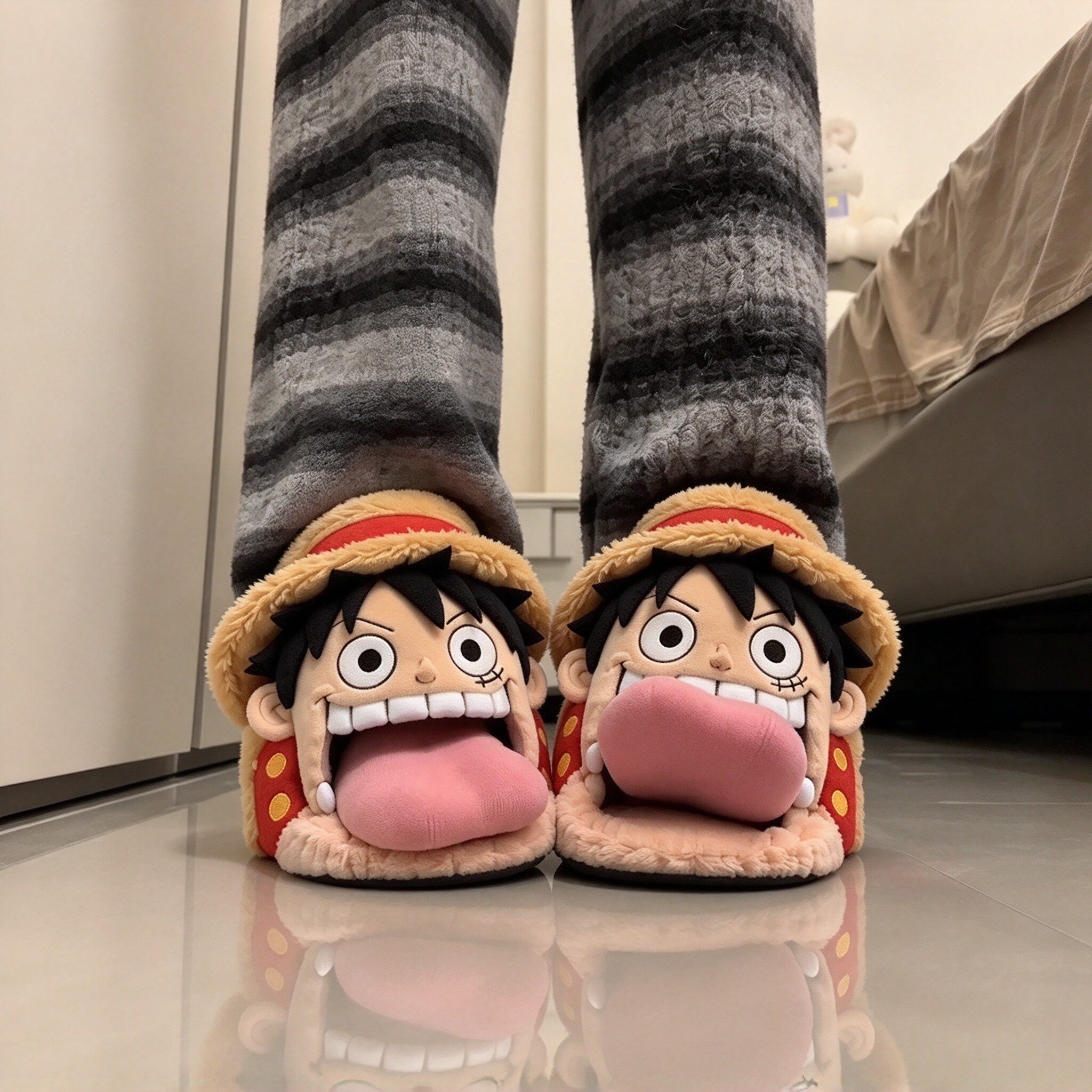 吐舌路飞棉拖海贼王多弗朗明哥