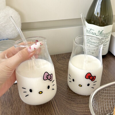 送吸管丨KT猫咪吸管杯