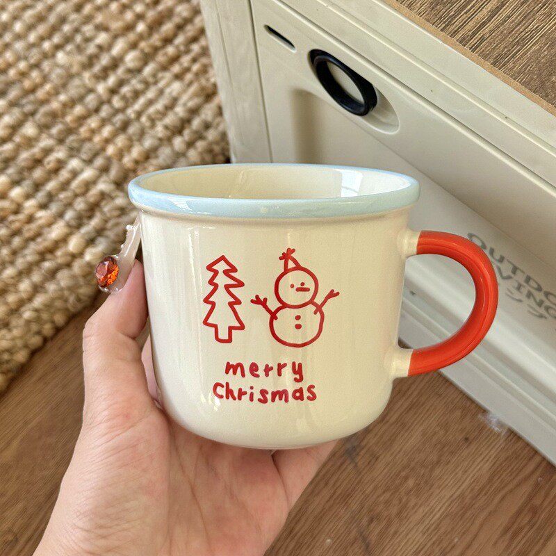 圣诞氛围节日雪人马克杯