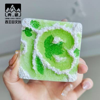 青海冰箱贴察尔汗盐湖翡翠湖