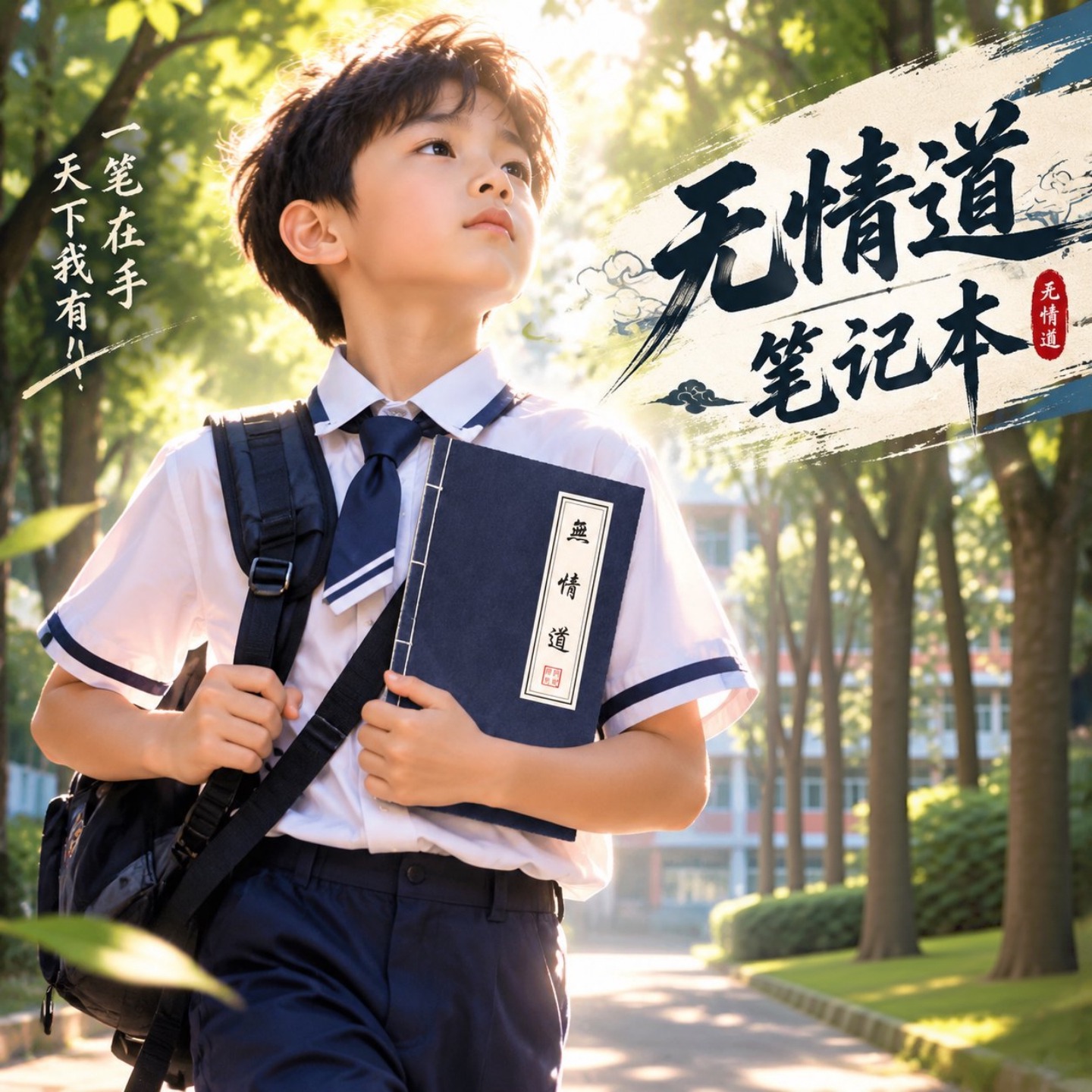 无情道复古蓝横线手账本