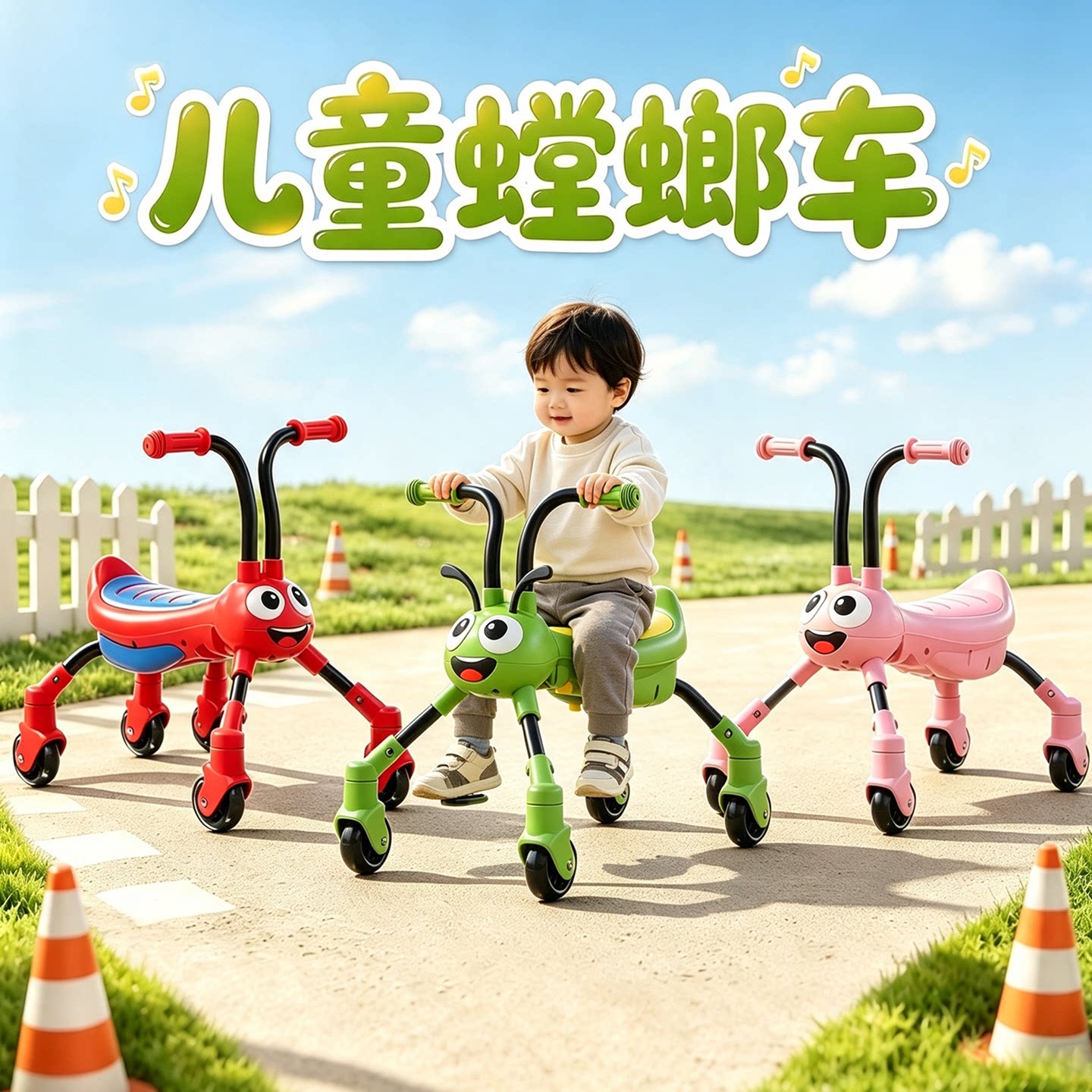 儿童螳螂车防侧翻学步1-3岁