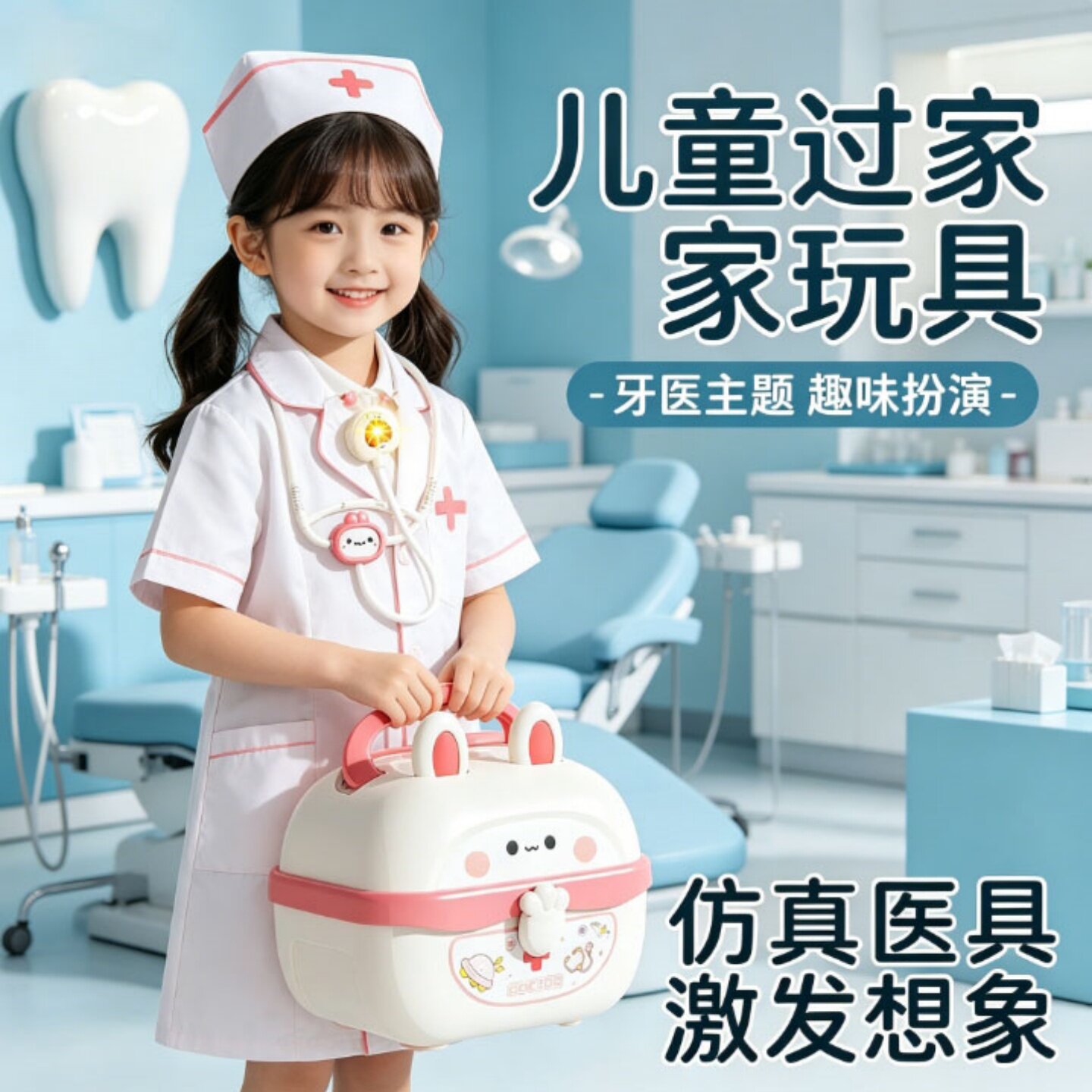 儿童仿真医生过家家玩具套装