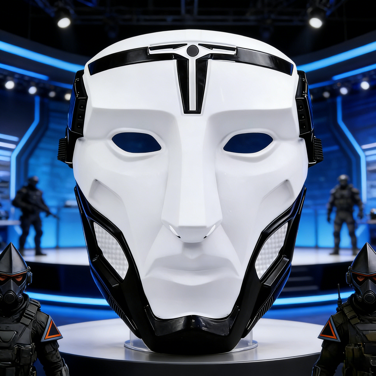 三角洲行动典狱长cosplay面具格赫罗斯典狱长胸针配饰儿童面罩