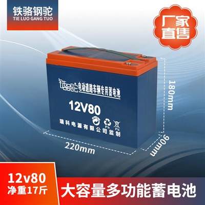 12V电瓶专用电瓶夜市干电瓶12v36ah80a120蓄电池照明太阳能抽水电