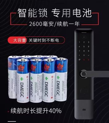 DMEGC5号密码指纹锁电池专用鱼跃血压计智能电子锁小米德施曼五号