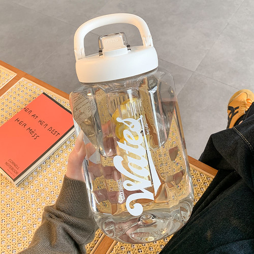 简约超大容量水壶带茶仓