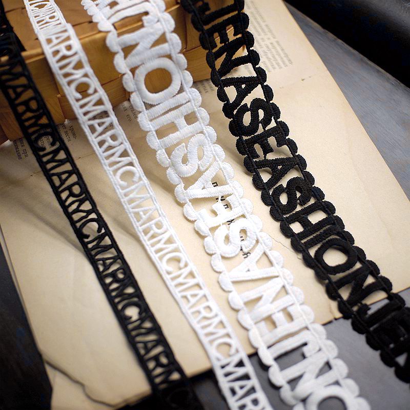 字母蕾丝花边辅料装饰服装布料