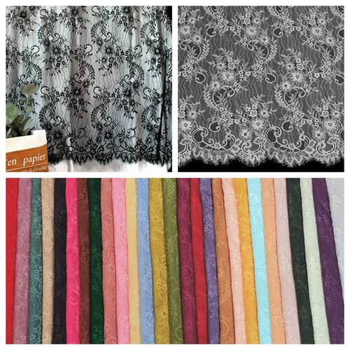 睫毛蕾丝网纱布料蕾丝面料