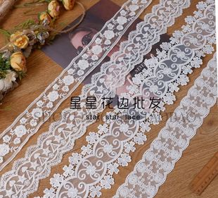 日韩双边蕾丝刺绣材料布料 DIY头饰衣服家纺装饰花边带缝纫辅料