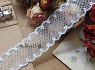 精美日韩双边蕾丝网纱刺绣花边  diy服装头饰内衣装饰辅料 lace