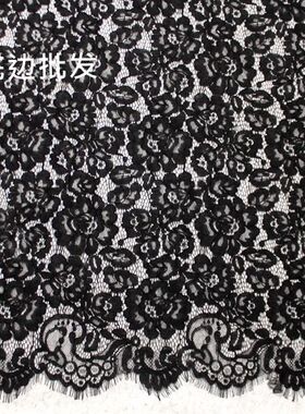 热卖睫毛蕾丝面料长1.5米宽1.5米 服装连衣裙制衣布料lace Fabric