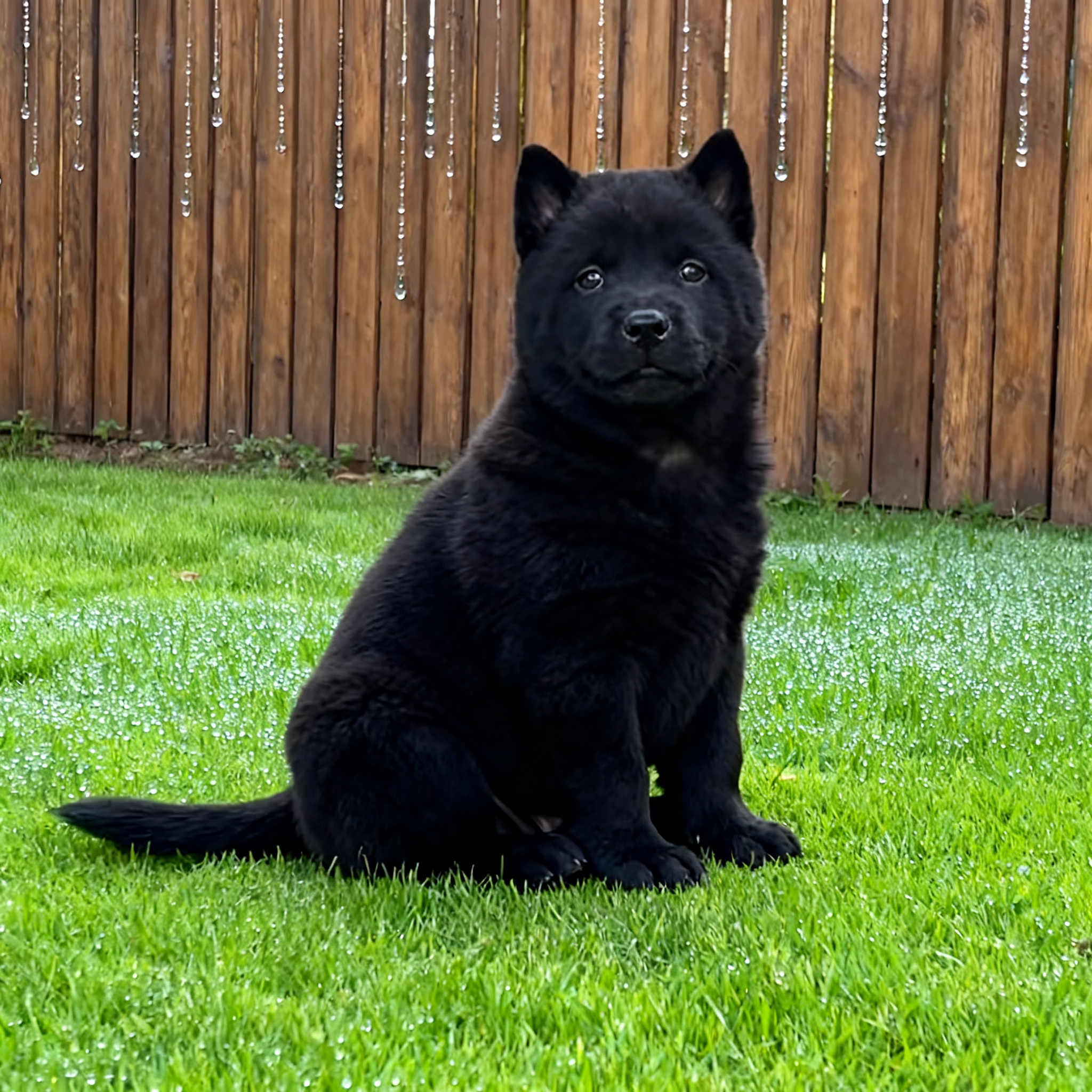 五黑犬幼犬听话中华田园犬小黑狗