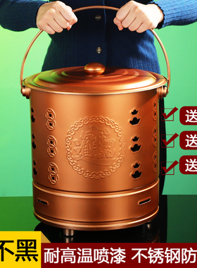 烧纸桶家用聚宝盆专用烧经铁桶焚烧炉化宝桶烧纸筒金烧金桶不锈钢