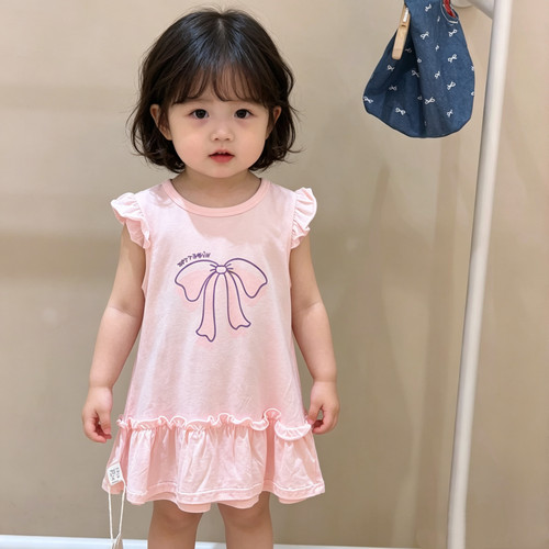 旺贝特女童莫代尔天丝凉感连衣裙